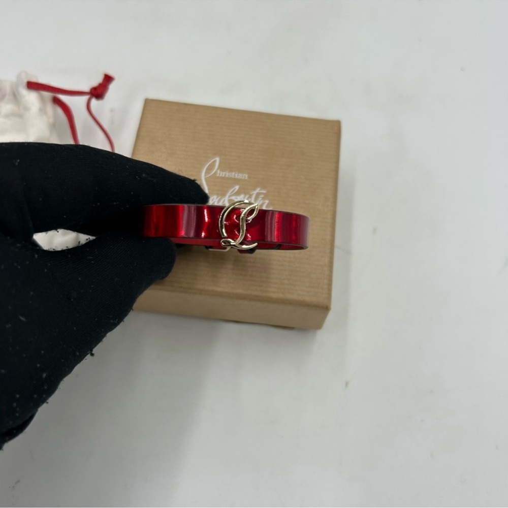 Women’s Christian Louboutin CL logo bracelet made in Italy NWT - Picture 5 of 11